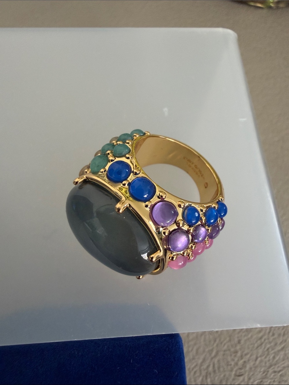 Kurt Geiger Gold-Tone Mood Ring - Picture 3 of 6